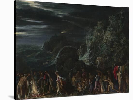 Saint Paul on Malta, Ca. 1600-Adam Elsheimer-Stretched Canvas