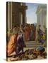 Saint Paul Preaching at Ephesus, 1649 (Oil on Canvas)-Eustache Le Sueur-Stretched Canvas