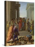 Saint Paul Preaching at Ephesus, 1649-Eustache Le Sueur-Stretched Canvas