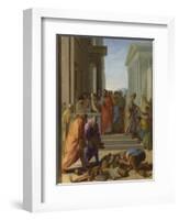 Saint Paul Preaching at Ephesus, 1649-Eustache Le Sueur-Framed Giclee Print