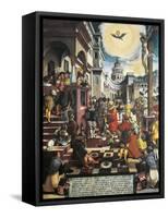 Saint Paul Preaching in Athens, 1537-Paul Luckner-Framed Stretched Canvas