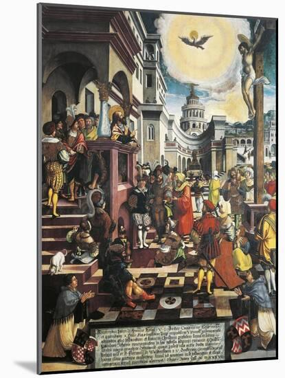 Saint Paul Preaching in Athens, 1537-Paul Luckner-Mounted Giclee Print