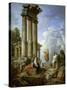 Saint Paul Prophesying Amongst the Ruins, ca. 1735-Giovanni Paolo Panini-Stretched Canvas