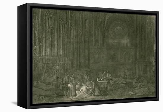 Saint Paul's Converted into a Pest House-John Franklin-Framed Stretched Canvas