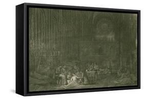 Saint Paul's Converted into a Pest House-John Franklin-Framed Stretched Canvas