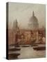 Saint Paul's from Bankside-Frederick E.J. Goff-Stretched Canvas