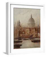 Saint Paul's from Bankside-Frederick E.J. Goff-Framed Giclee Print