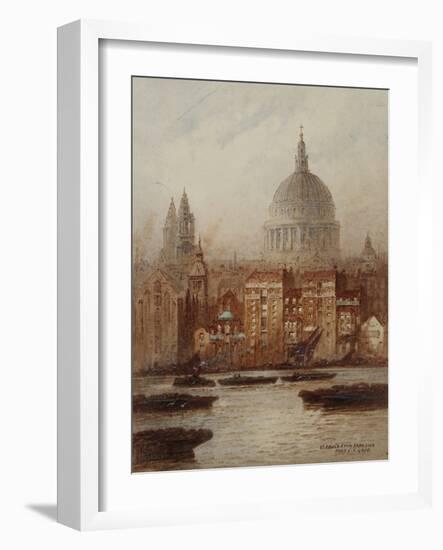 Saint Paul's from Bankside-Frederick E.J. Goff-Framed Giclee Print