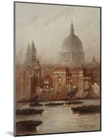 Saint Paul's from Bankside-Frederick E.J. Goff-Mounted Giclee Print