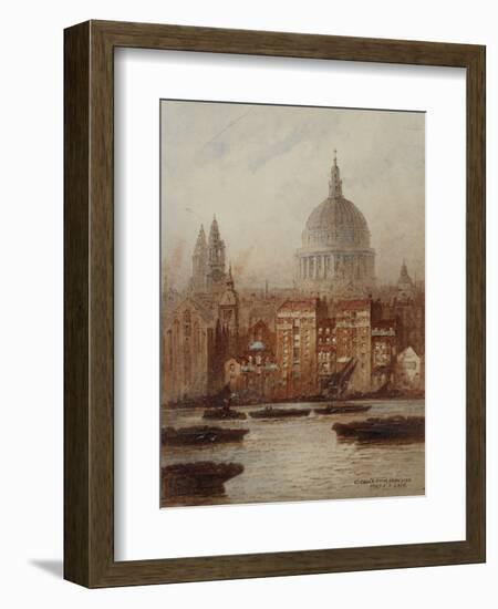 Saint Paul's from Bankside-Frederick E.J. Goff-Framed Giclee Print