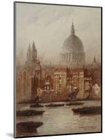 Saint Paul's from Bankside-Frederick E.J. Goff-Mounted Giclee Print