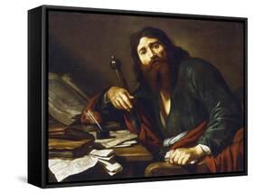 Saint Paul the Apostle, 17th Century-Claude Vignon-Framed Stretched Canvas