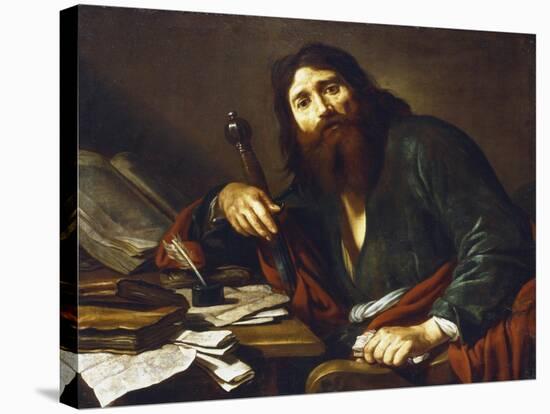 Saint Paul the Apostle, 17th Century-Claude Vignon-Stretched Canvas