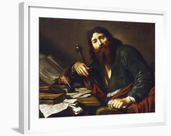 Saint Paul the Apostle, 17th Century-Claude Vignon-Framed Giclee Print