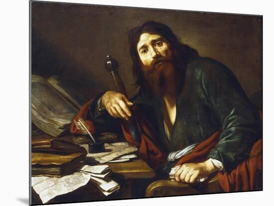 Saint Paul the Apostle, 17th Century-Claude Vignon-Mounted Giclee Print