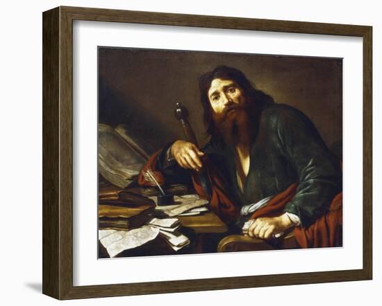Saint Paul the Apostle, 17th Century-Claude Vignon-Framed Giclee Print