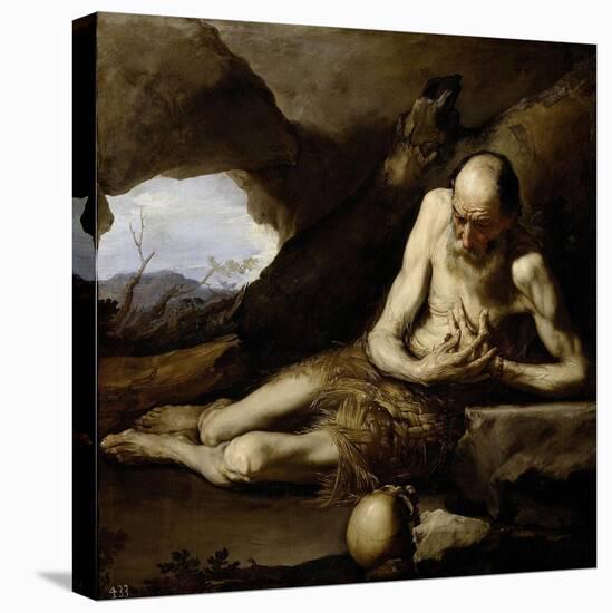 Saint Paul the Hermit, 1640-Jusepe de Ribera-Stretched Canvas