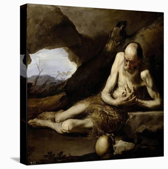 Saint Paul the Hermit, 1640-Jusepe de Ribera-Stretched Canvas