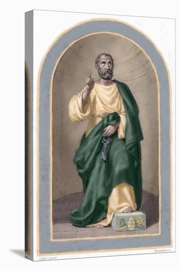 Saint Peter (C. 1 B.C.-67 A.C). Apostle of Jesus Christ and First Pope of the Catholic Church. Colo-Tarker-Stretched Canvas