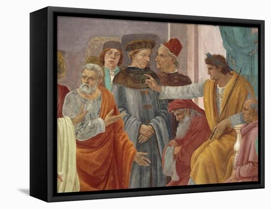 Saint Peter Confronts Simon Magus before Nero-Filippo Brunelleschi-Framed Stretched Canvas