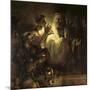 Saint Peter Denying Christ-Rembrandt van Rijn-Mounted Giclee Print