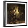 Saint Peter Denying Christ-Rembrandt van Rijn-Framed Giclee Print