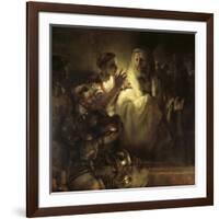 Saint Peter Denying Christ-Rembrandt van Rijn-Framed Giclee Print