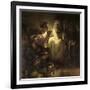 Saint Peter Denying Christ-Rembrandt van Rijn-Framed Giclee Print