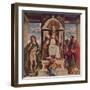 'Saint Peter enthroned with Saints, John the Baptist and Saint Paul', c1516-Giovanni Battista Cima da Conegliano-Framed Giclee Print