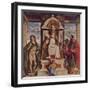 'Saint Peter enthroned with Saints, John the Baptist and Saint Paul', c1516-Giovanni Battista Cima da Conegliano-Framed Giclee Print