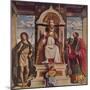 'Saint Peter enthroned with Saints, John the Baptist and Saint Paul', c1516-Giovanni Battista Cima da Conegliano-Mounted Giclee Print