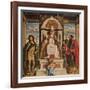 Saint Peter enthroned with Saints, John the Baptist and Saint Paul', c1516-Giovanni Battista Cima da Conegliano-Framed Giclee Print