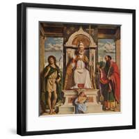 Saint Peter enthroned with Saints, John the Baptist and Saint Paul', c1516-Giovanni Battista Cima da Conegliano-Framed Giclee Print