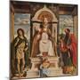 Saint Peter enthroned with Saints, John the Baptist and Saint Paul', c1516-Giovanni Battista Cima da Conegliano-Mounted Giclee Print