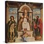 Saint Peter enthroned with Saints, John the Baptist and Saint Paul', c1516-Giovanni Battista Cima da Conegliano-Stretched Canvas