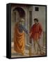 Saint Peter Hands the Tribute to the Tax Collector-Masaccio-Framed Stretched Canvas