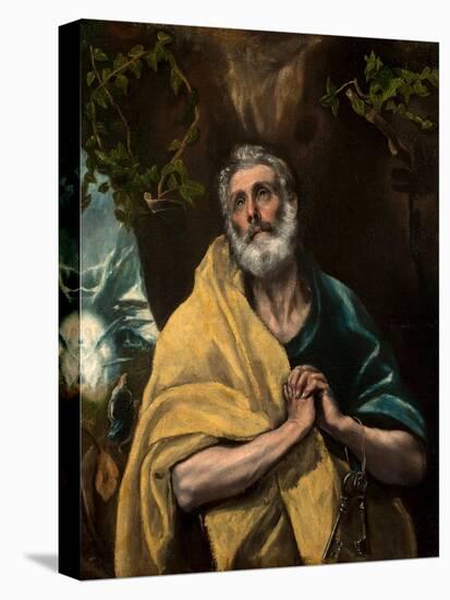 Saint Peter in Tears-El Greco-Stretched Canvas