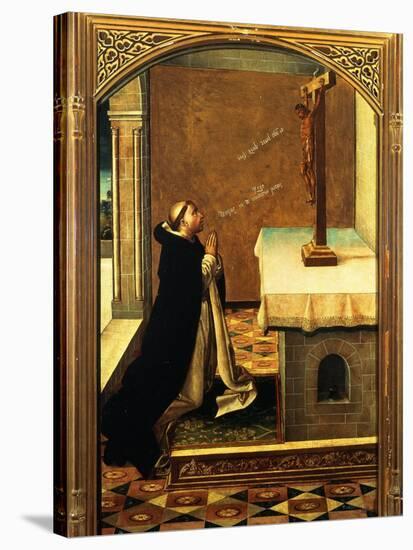 Saint Peter Martyr at Prayer-Pedro Berruguete-Stretched Canvas