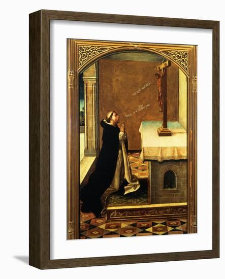 Saint Peter Martyr at Prayer-Pedro Berruguete-Framed Giclee Print