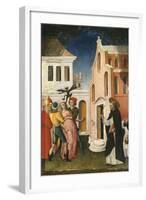 Saint Peter Martyr Exorcising a Woman Possessed by a Devil, 1440-50-Antonio Vivarini-Framed Giclee Print