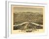 Saint Peter, Minnesota - Panoramic Map-Lantern Press-Framed Art Print