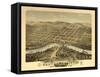 Saint Peter, Minnesota - Panoramic Map-Lantern Press-Framed Stretched Canvas