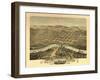 Saint Peter, Minnesota - Panoramic Map-Lantern Press-Framed Art Print