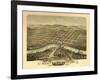 Saint Peter, Minnesota - Panoramic Map-Lantern Press-Framed Art Print