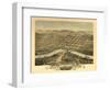 Saint Peter, Minnesota - Panoramic Map-Lantern Press-Framed Art Print