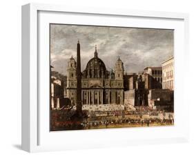 Saint Peter's Basilica, Rome, Ca. 1630-Viviano Codazzi-Framed Giclee Print