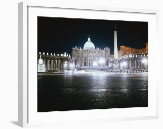 Saint Peter's Square and Basilica-null-Framed Photographic Print