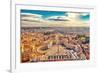 Saint Peter's Square in Vatican and Aerial View of Rome-S Borisov-Framed Photographic Print