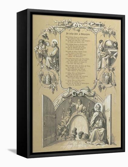 Saint Peter, Wallporzheim, 19th Century Lithography-null-Framed Stretched Canvas