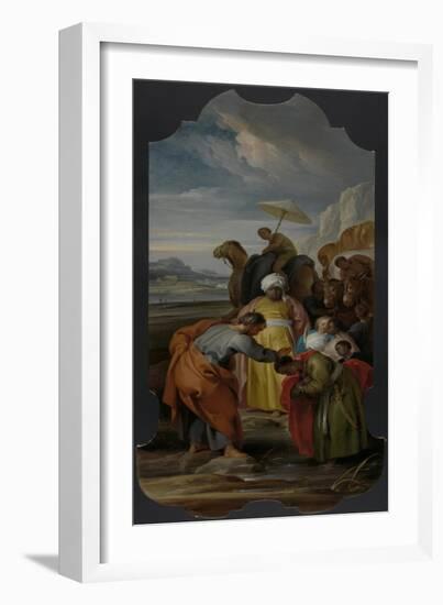 Saint Philip Baptizes the Eunuch, Jacob De Wit-Jacob De Wit-Framed Art Print